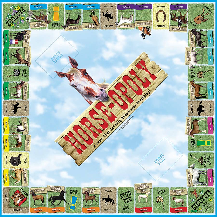 Horse Opoly Board Game, by Late for the Sky