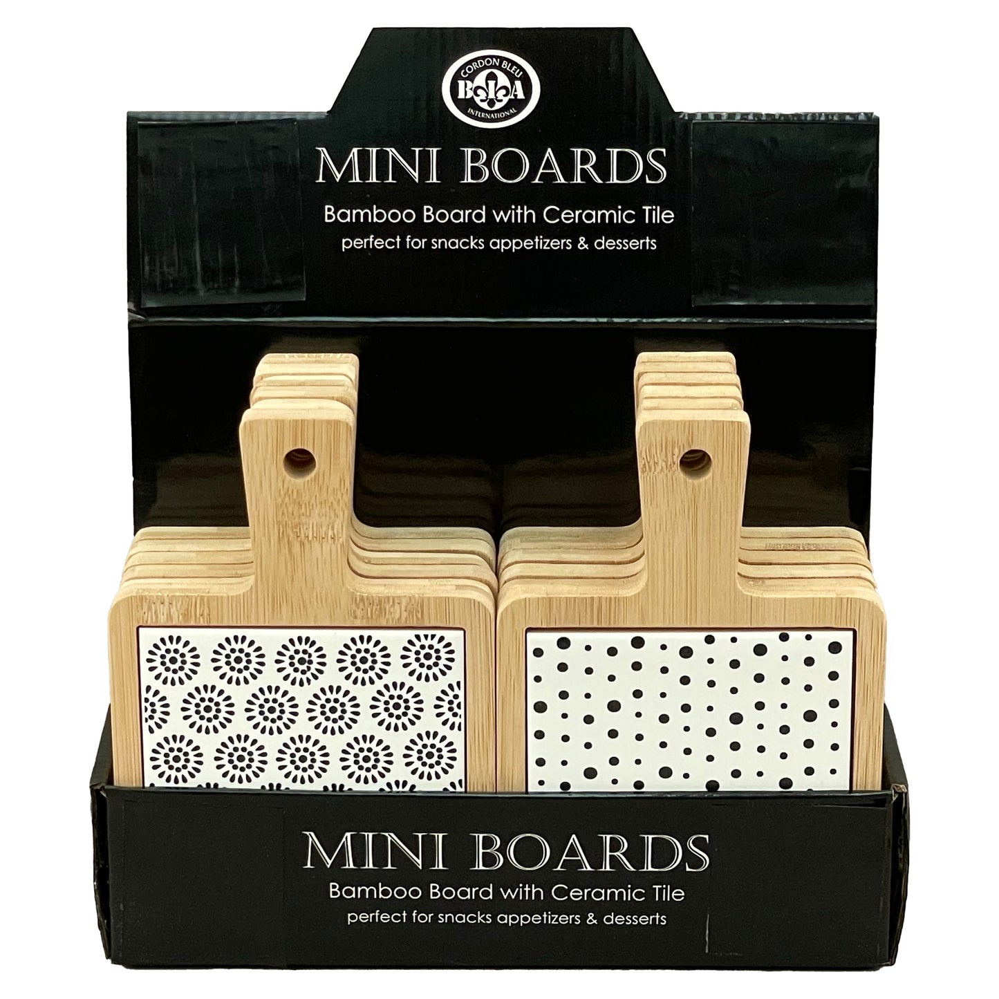 MINI BAMBOO BOARD W/TILE INSERT