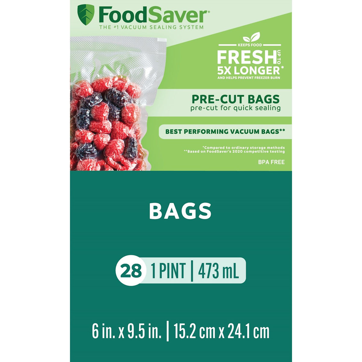 FOODSAVER BAG 1 PT 28CT