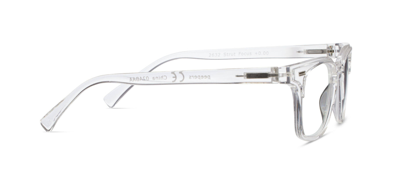 Strut (Blue Light): Black/Clear / Reading / 1.25