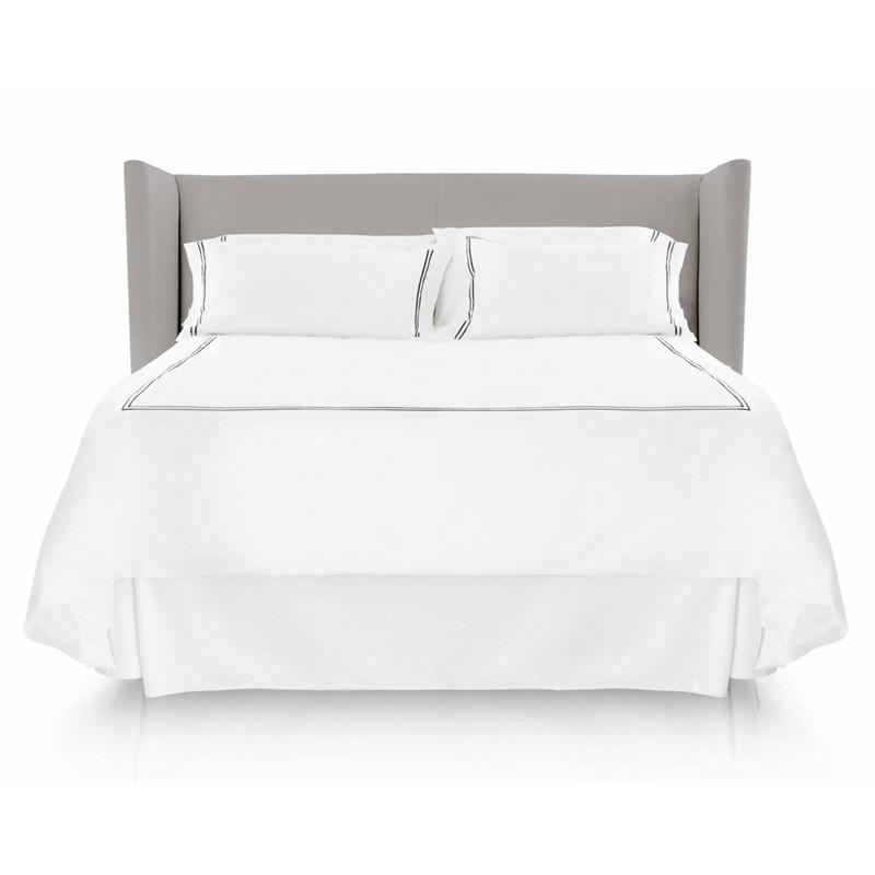 WOVEN BED SKIRT CAL KING WHITE