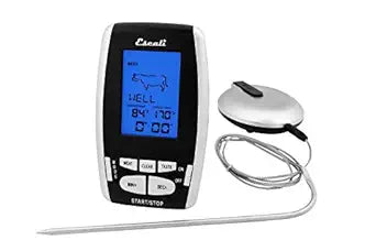 Escali DHRW1 Wireless Thermometer and Timer Black/Silver