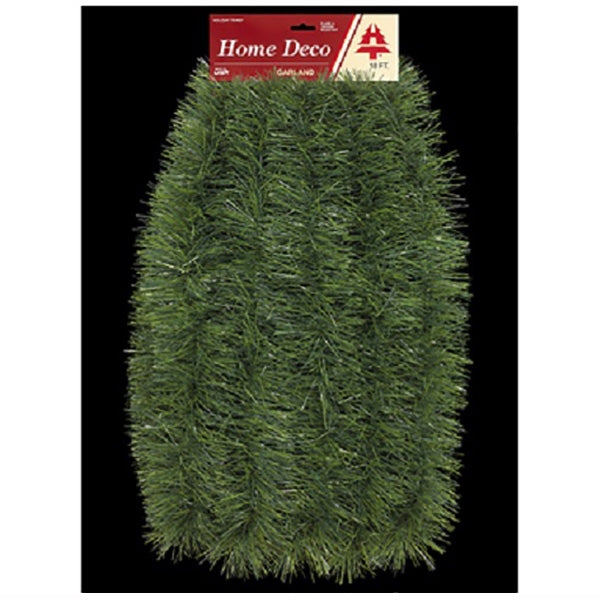 HOLIDAY TRIMS GARLAND NATURAL GREEN 18FT