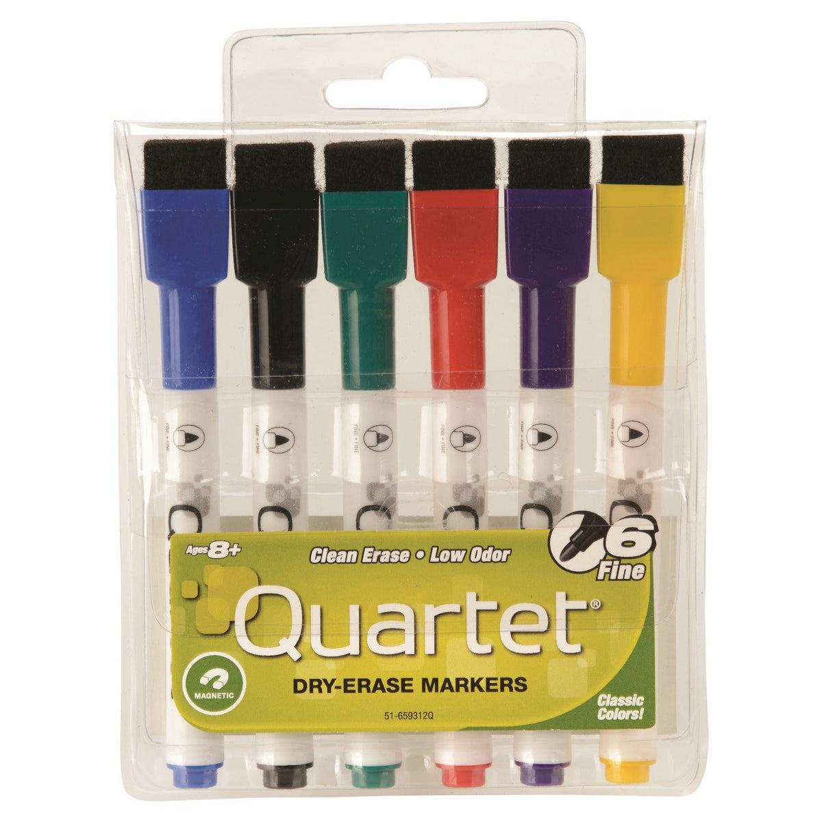 MARKERS DRY ERASE 6PK