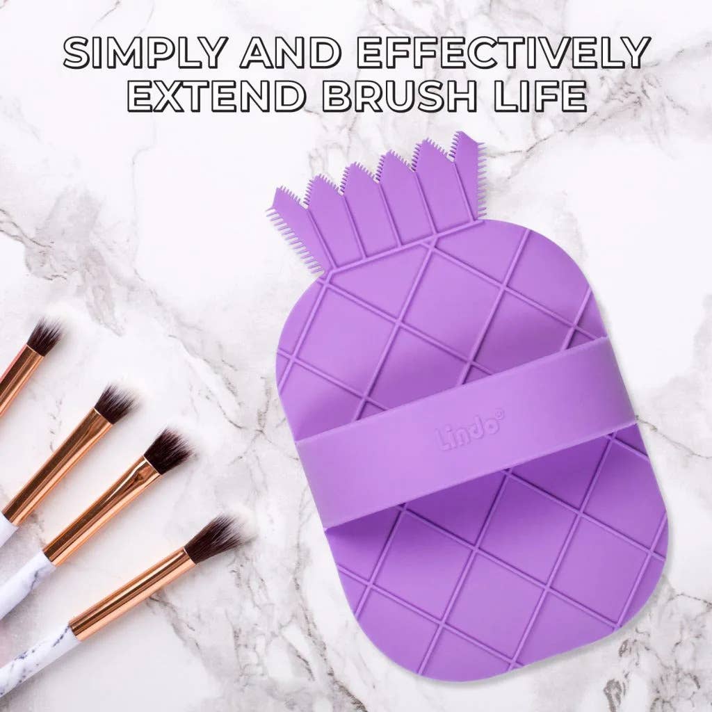 Lindo CosMat Brush Cleaning Pad: Purple
