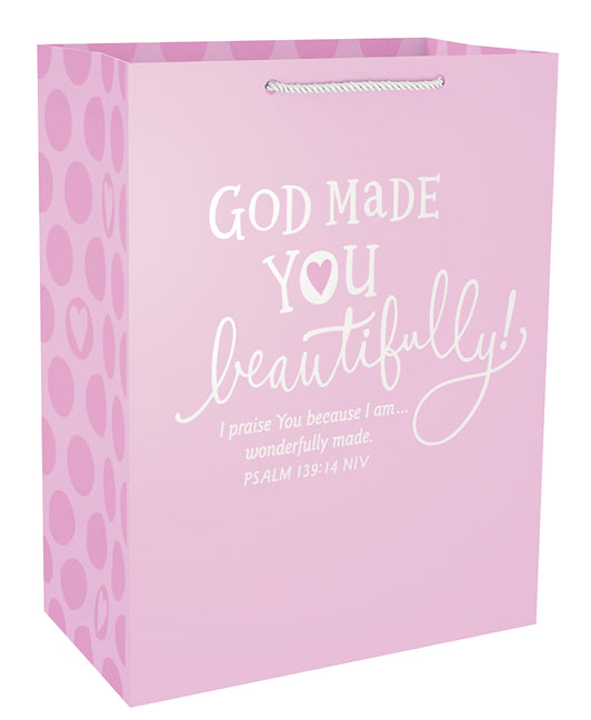 God Made You Beautifully, Psalm 139:14, Large Gift Bag