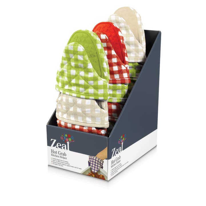 Silicone Gingham Mini Mitt (Mini Oven Glove)
