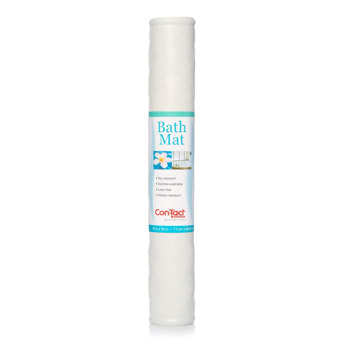 BATH MAT WHITE 16X2