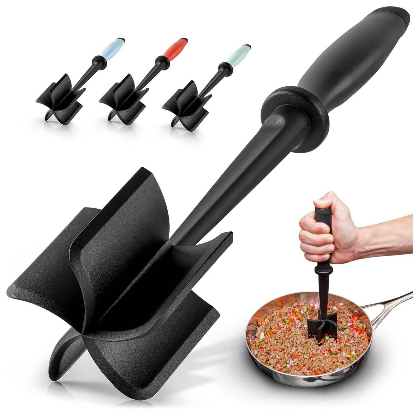 Z-MTCHP-RG-LB Premium Ground Meat Chopper Tool: Light Blue