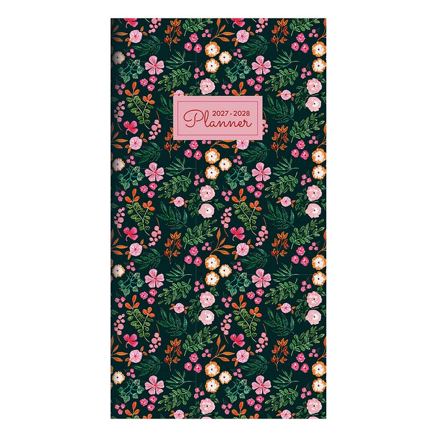 2027-2028 Itty Bitty Blossoms Small Monthly Pocket Planner