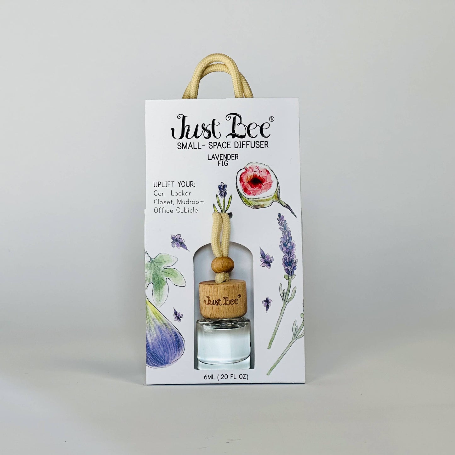 Lavender Fig - Just Bee Candles: 7 oz (up to 40 hrs of clean burning)