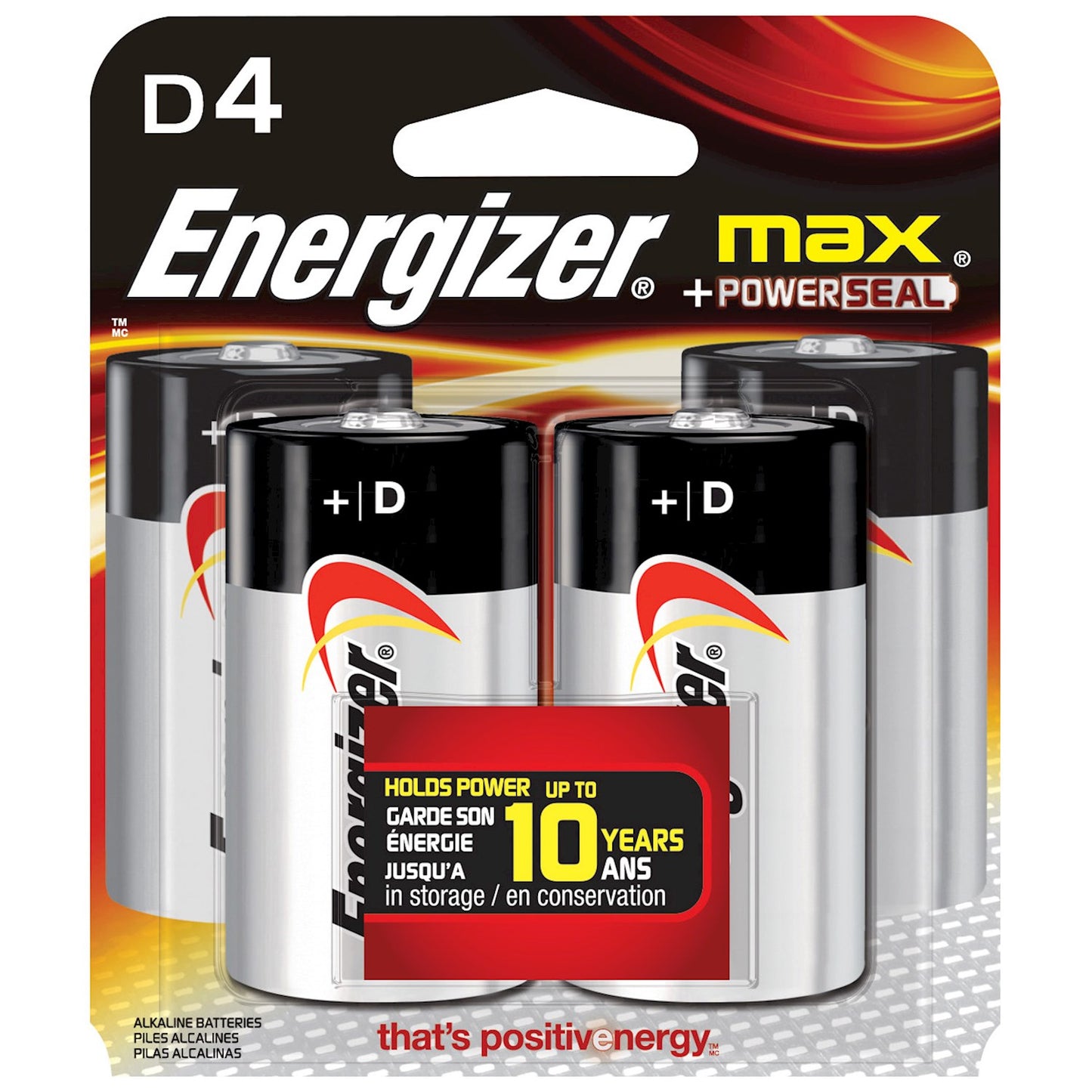 BATTERY ALK D 4PK ENERGIZER