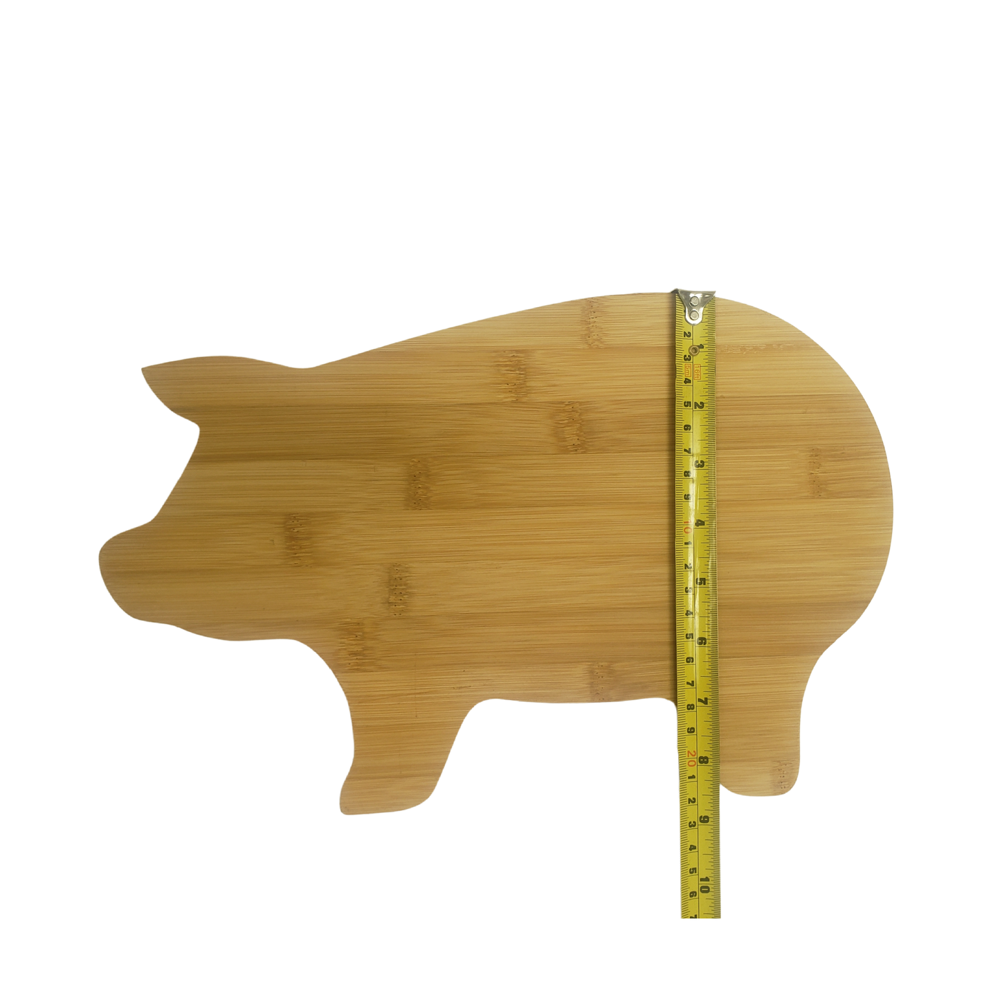(Set of 10) Pig Shaped Bulk Plain Bamboo Cutting Boards