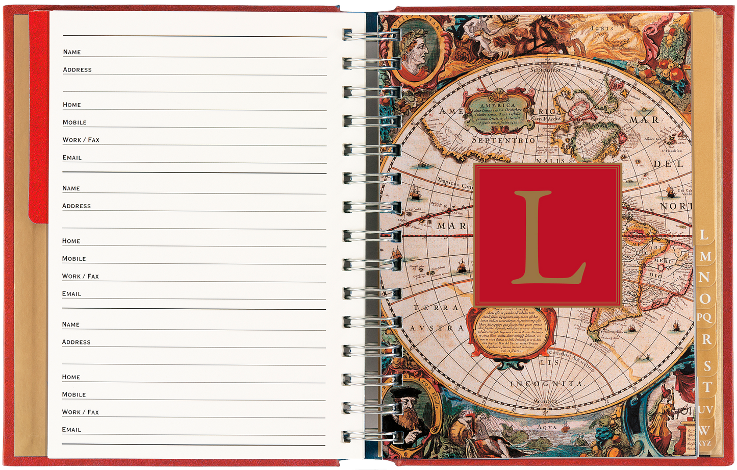 Old World Large Address Book