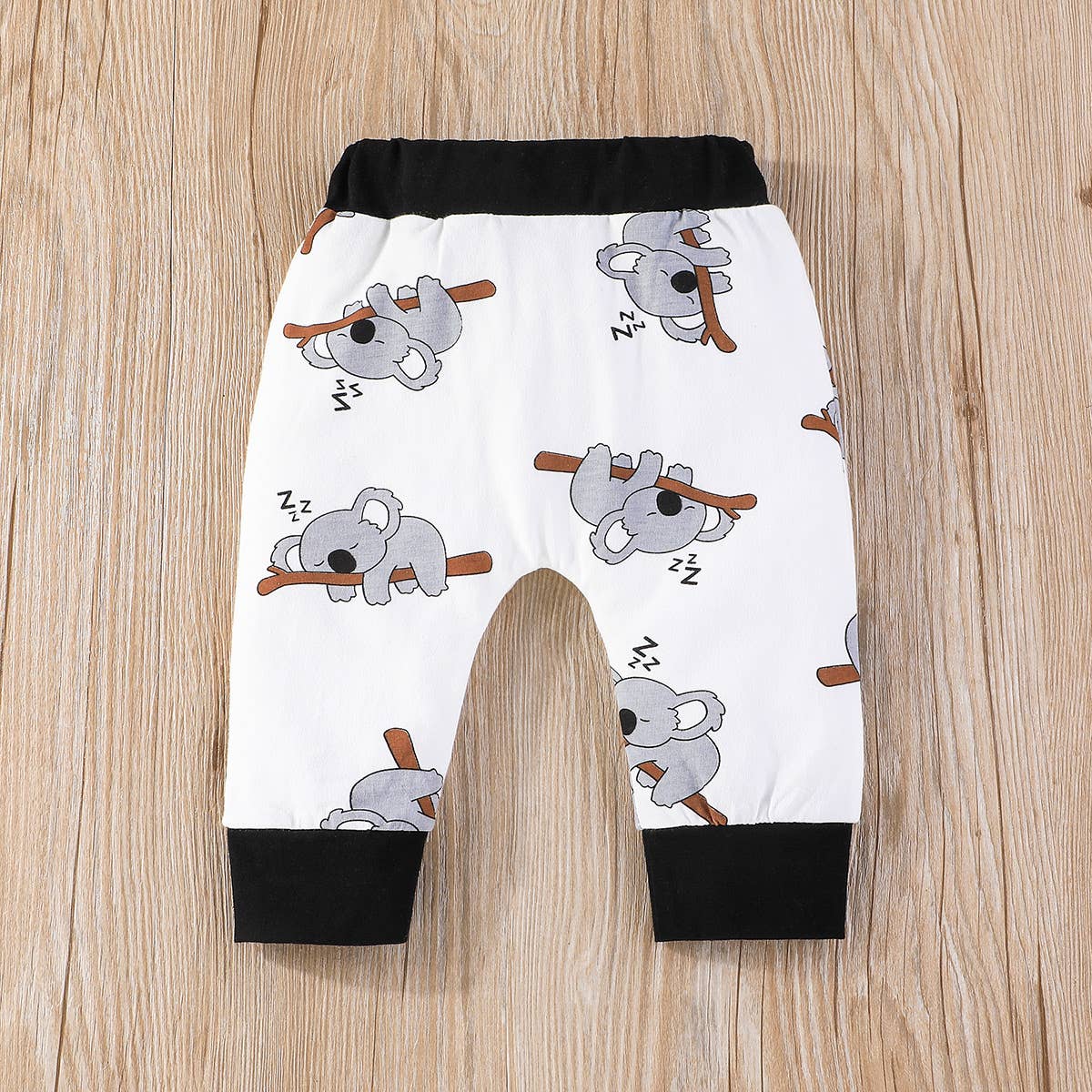 3pcs Baby Boy/Girl 95% Cotton Long-sleeve Koala Print Romper: White / 9-12 Months