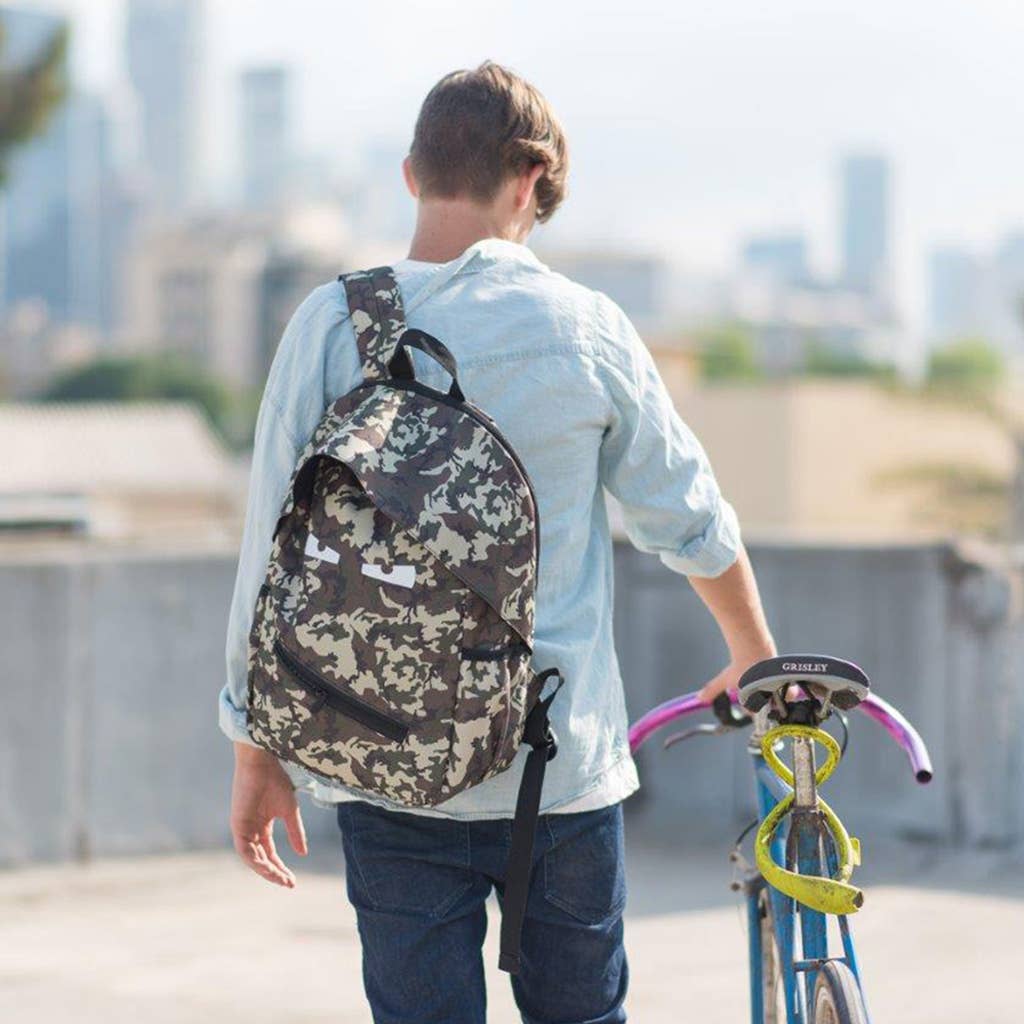 ZIPIT Grillz Backpack for Kids: Camo Green