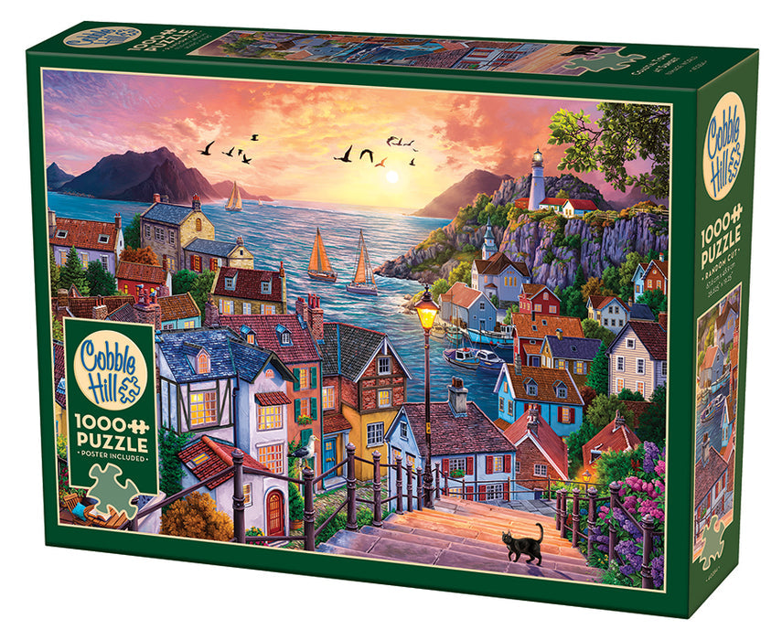 Coastal Town at Sunset | 1000 Piece Puzzle
