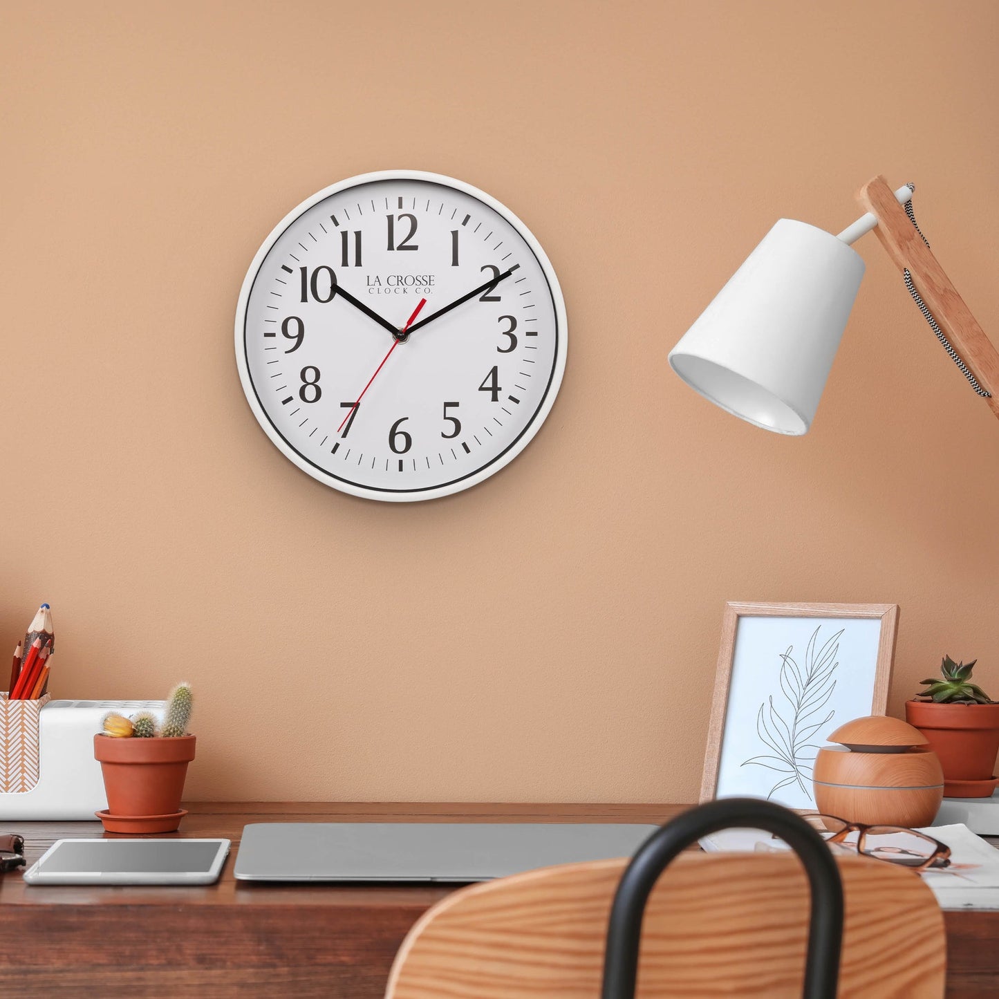 10-inch Basics Analog Wall Clock – White