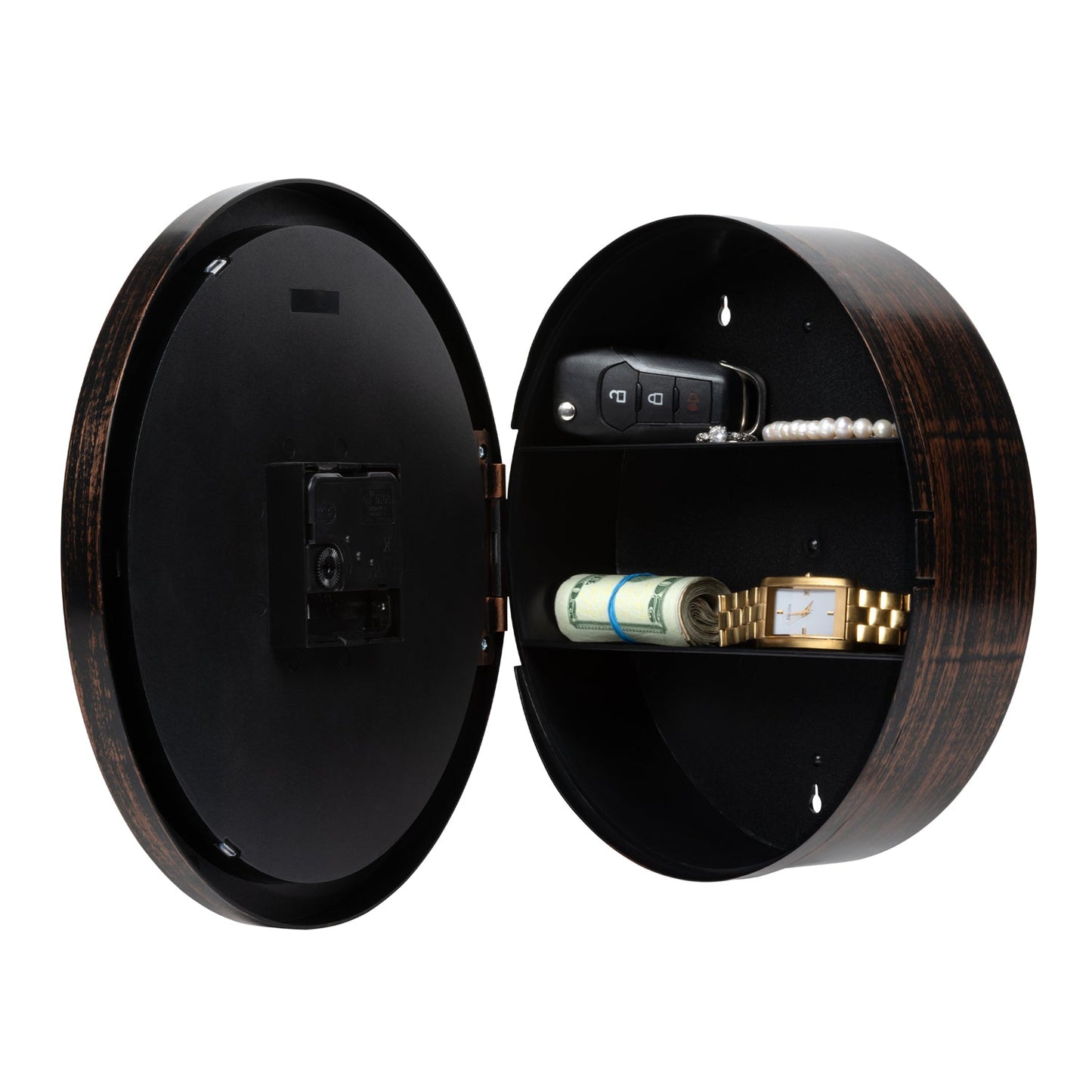9.8-inch Hidden Compartment Wall Clock