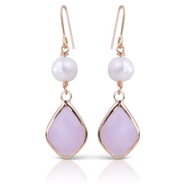 1485 SOLITAIR CRYSTAL PEARL EARR