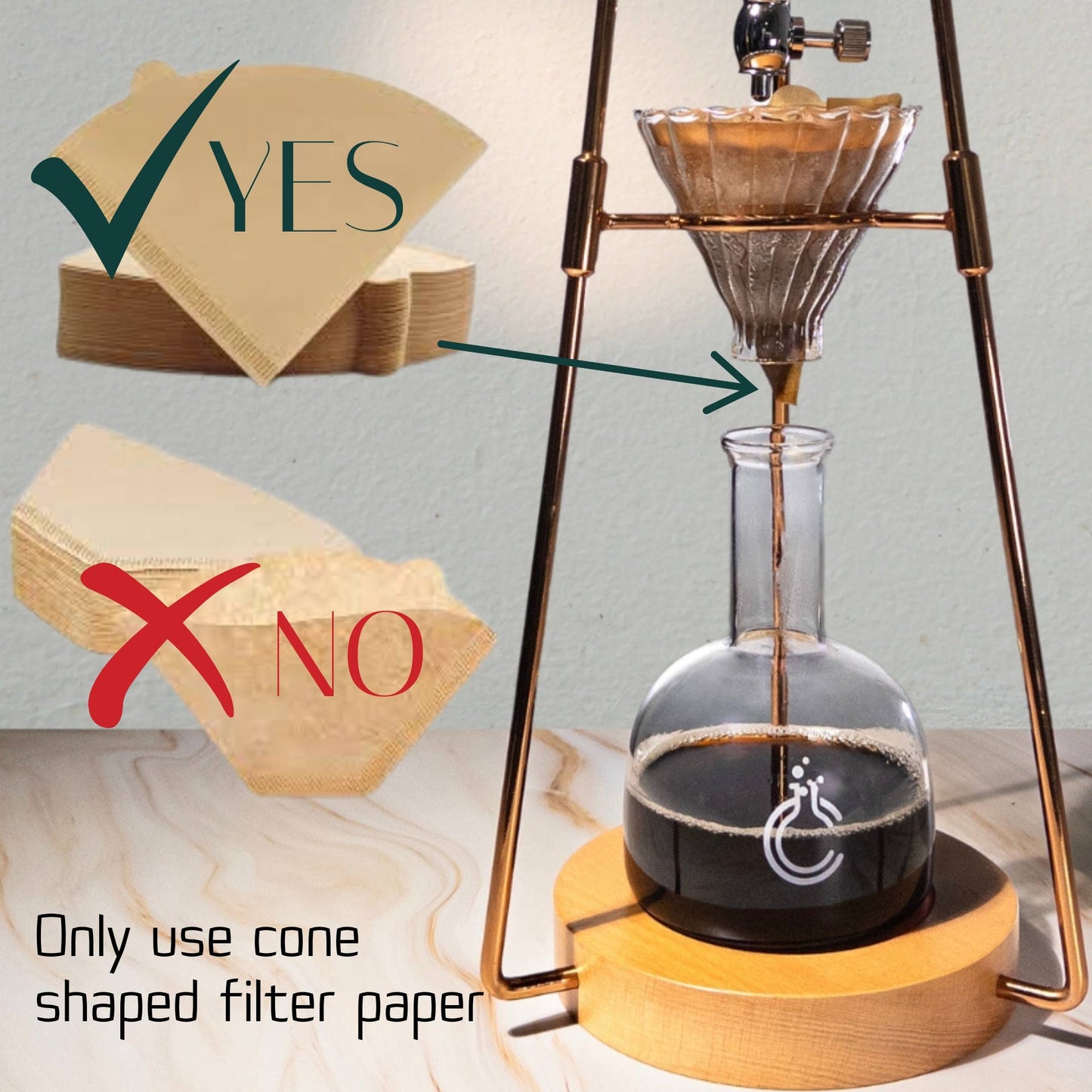 Cold Brew Drip Coffee Tower | Chemistry Inspired Café: Silver