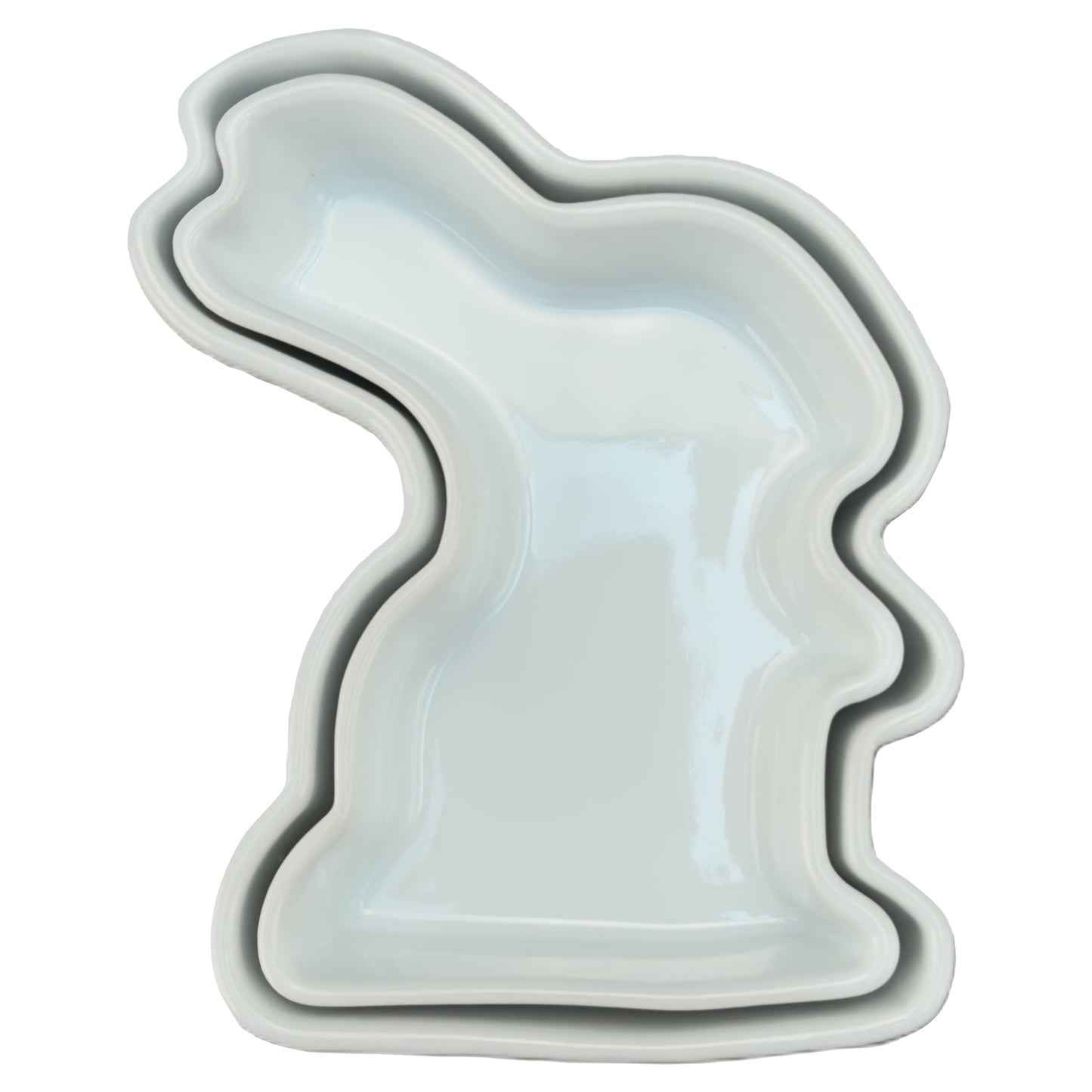 Bunny Dish, Set of 2, White
