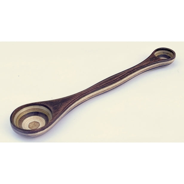 9IN Natural Pakka DBL Measuring Spoon