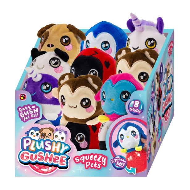 PLUSH SQUEEZY PETS ASTD
