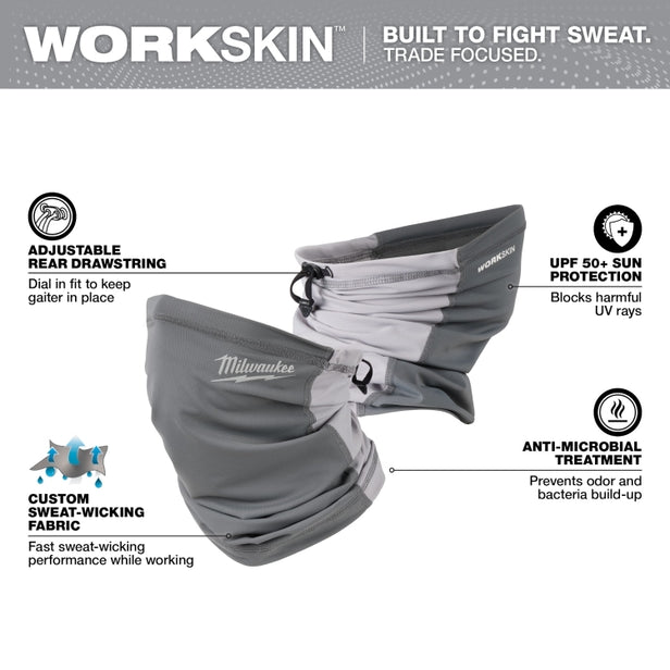 Milwaukee WorkSkin Performance Neck Gaiter Gray