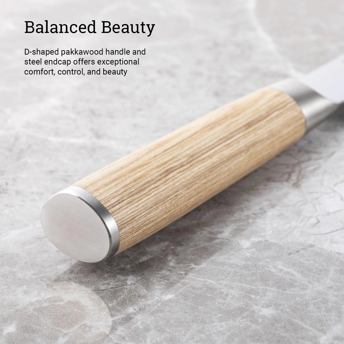 DM0702W Classis Blonde Santoku 7"