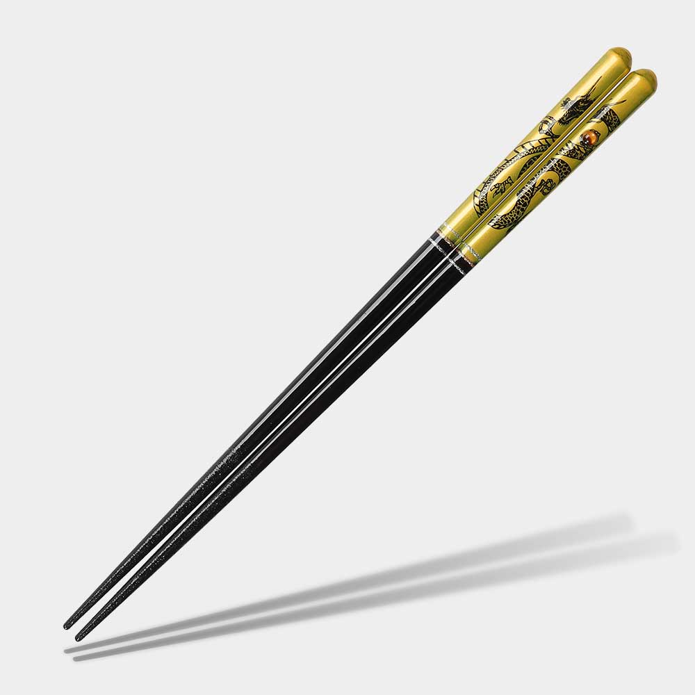 Black Dragon Chopsticks Gold