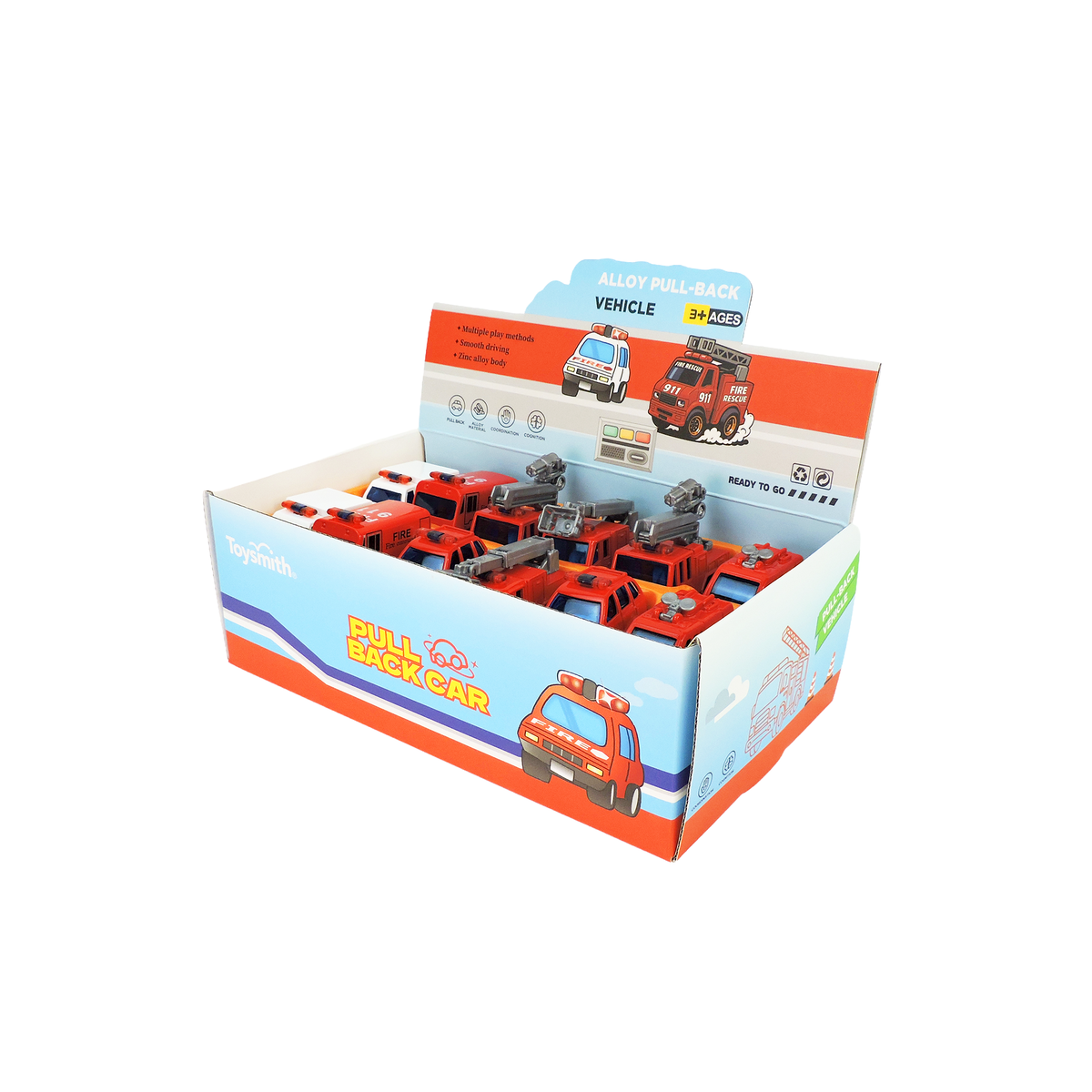 Alloy Alley Medium Diecast Pull-Back Rescue Vehicle