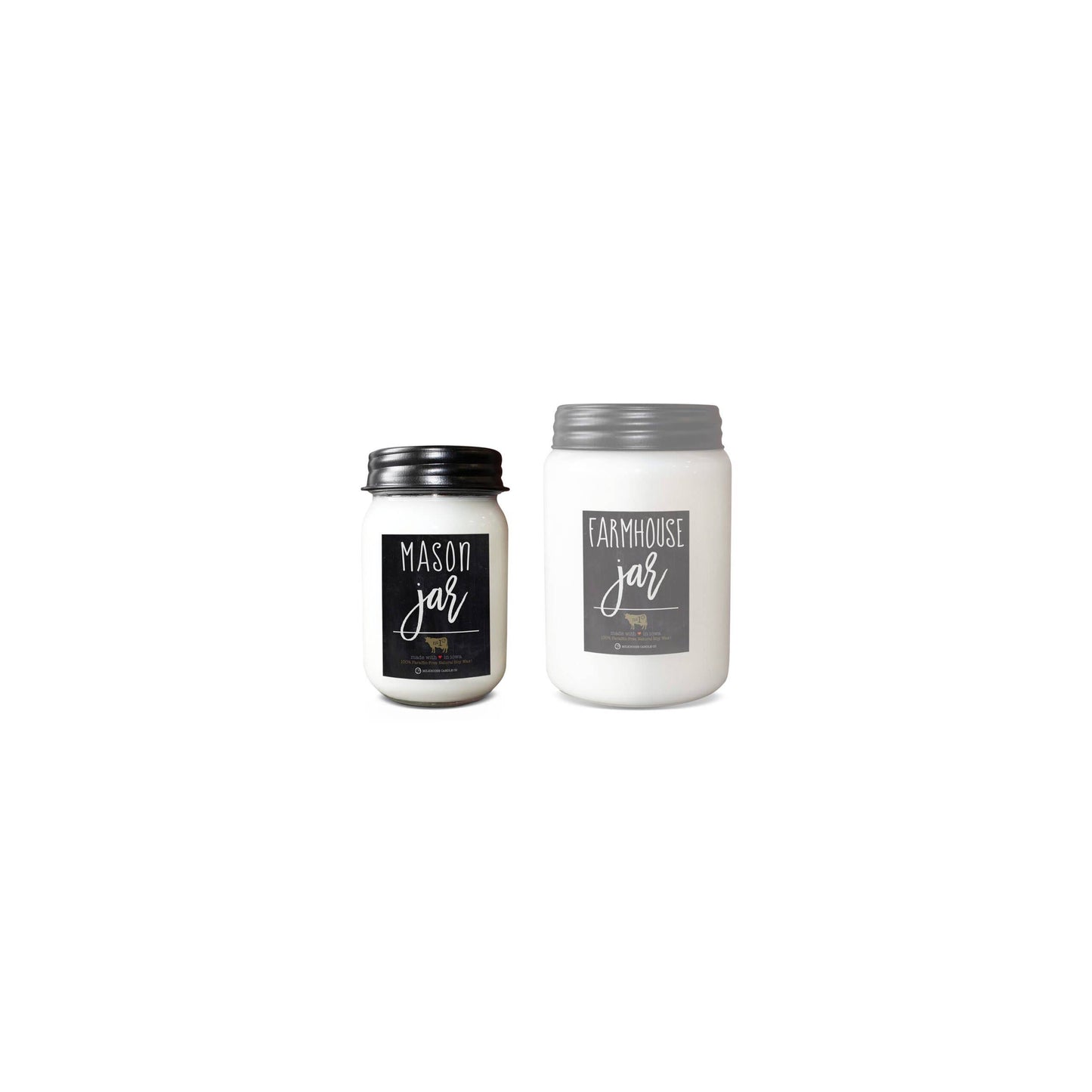13 oz Mason Jar Soy Candle: Caramel Corn, by Milkhouse