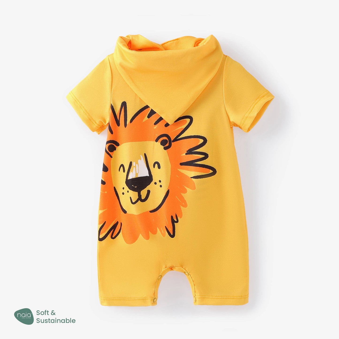 Baby Unisex 2pcs Naia Lion Romper & Bib Set/Prewalker Shoes: Black / Infant US 3