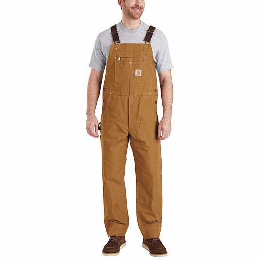 102776-211 (R01) Carhartt Duck Bib Overalls Unlined