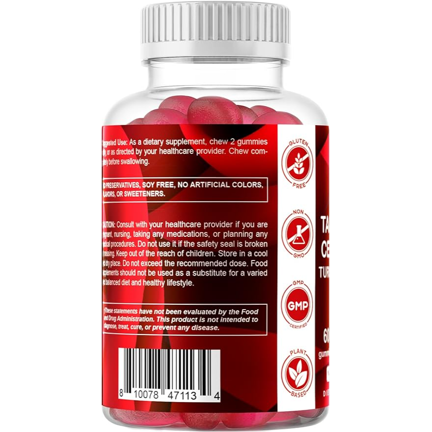 Vitamatic Tart Cherry with Celery Seed | 60 Vegan Gummies