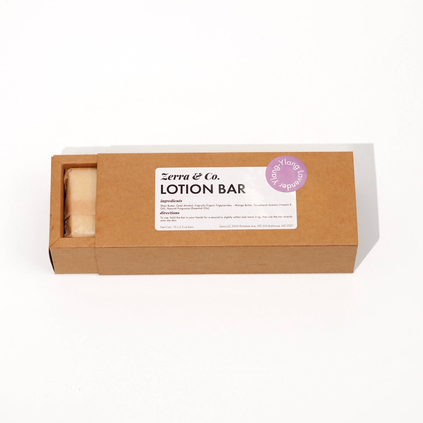 Bulk Lotion Bar - Case of 10 | Zero Waste Solid Skincare Refill: Lavender Ylang-Ylang