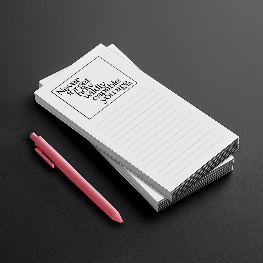 List Pads - LP394 - Never Forget Wildly Capable (Edie Nova)