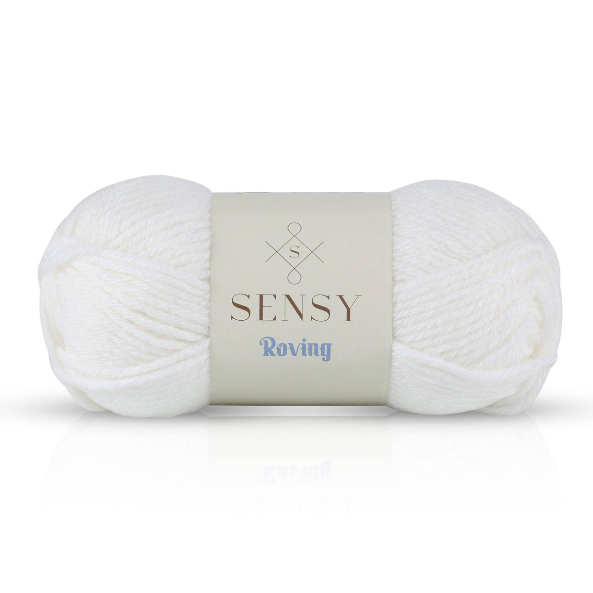 Sensy Roving Yarn: White / 1 Skein