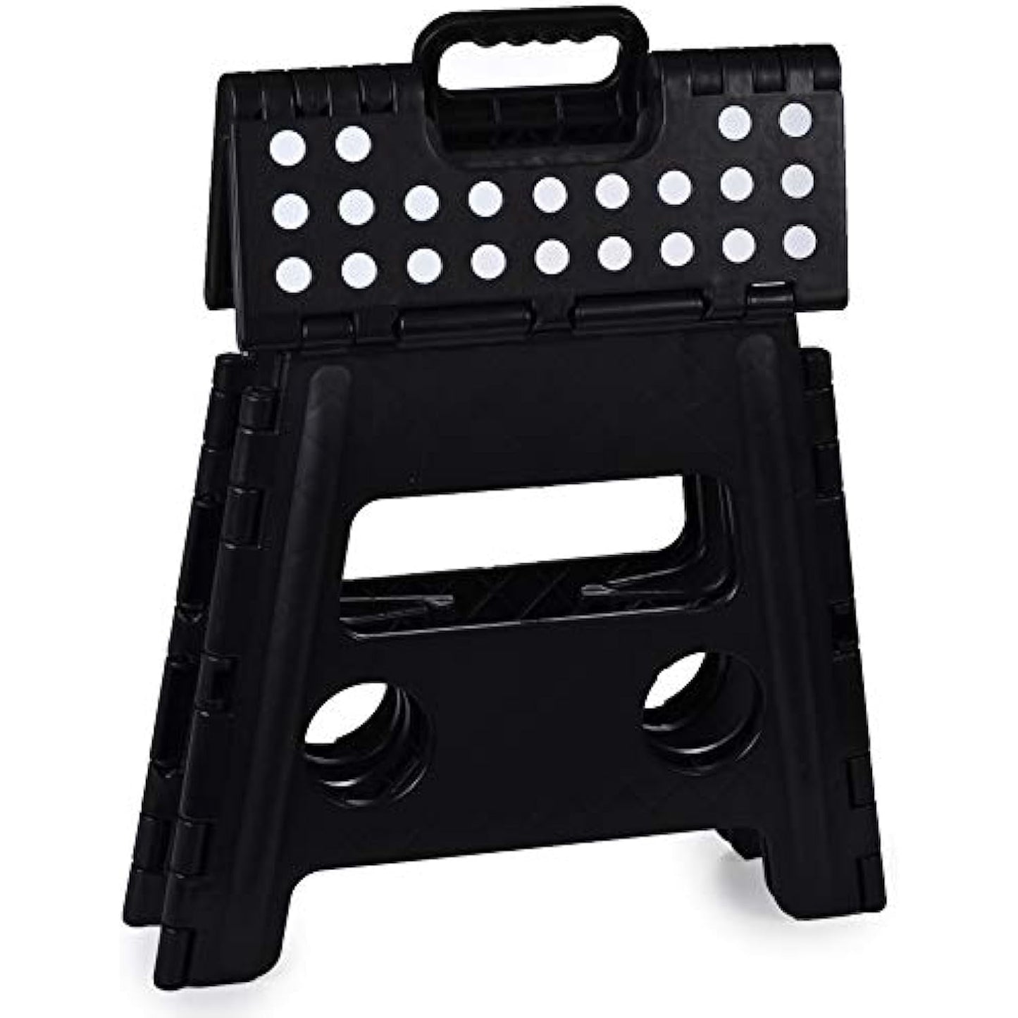 13" Foldable Step Stool, in Black/Gray/Red,