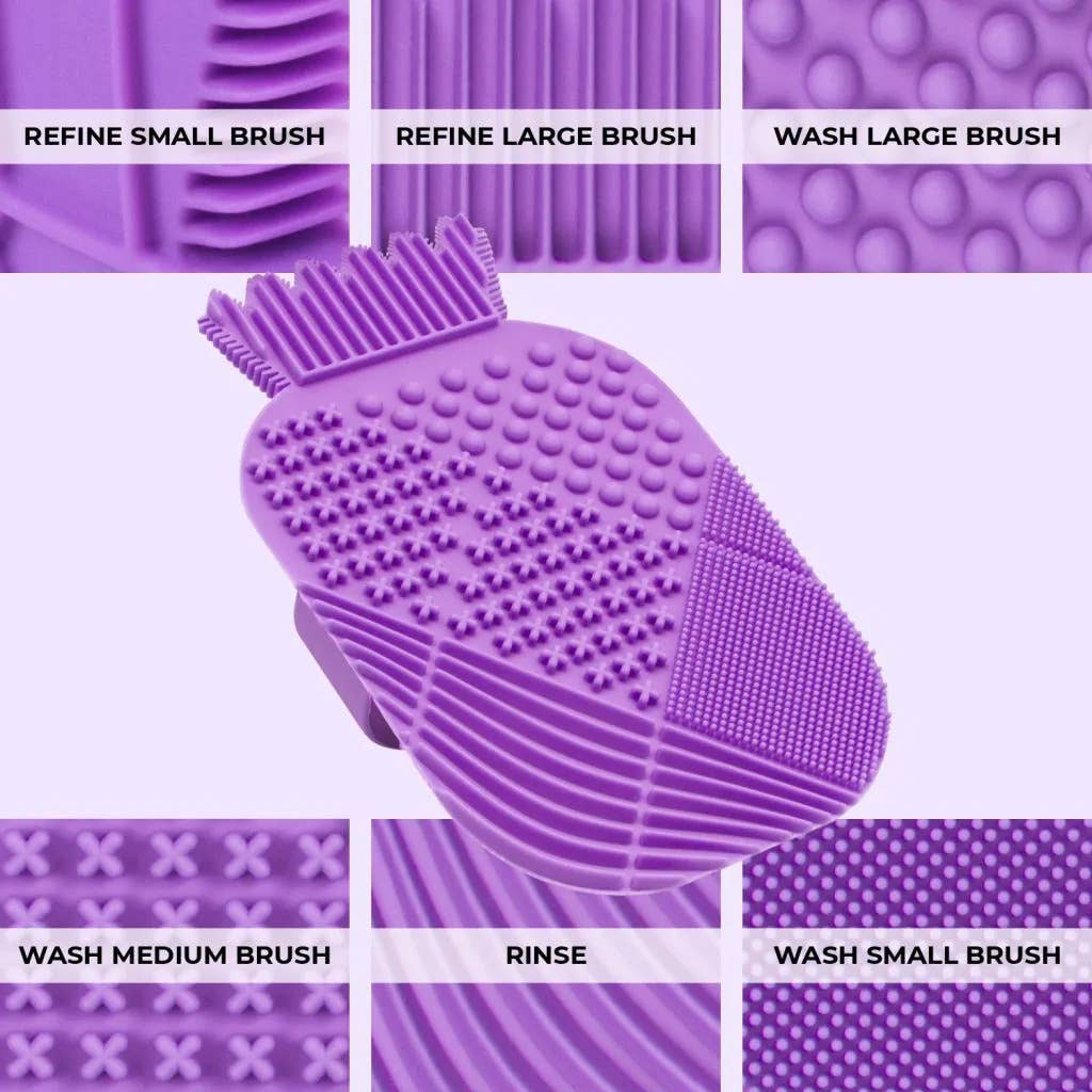 Lindo CosMat Brush Cleaning Pad: Purple