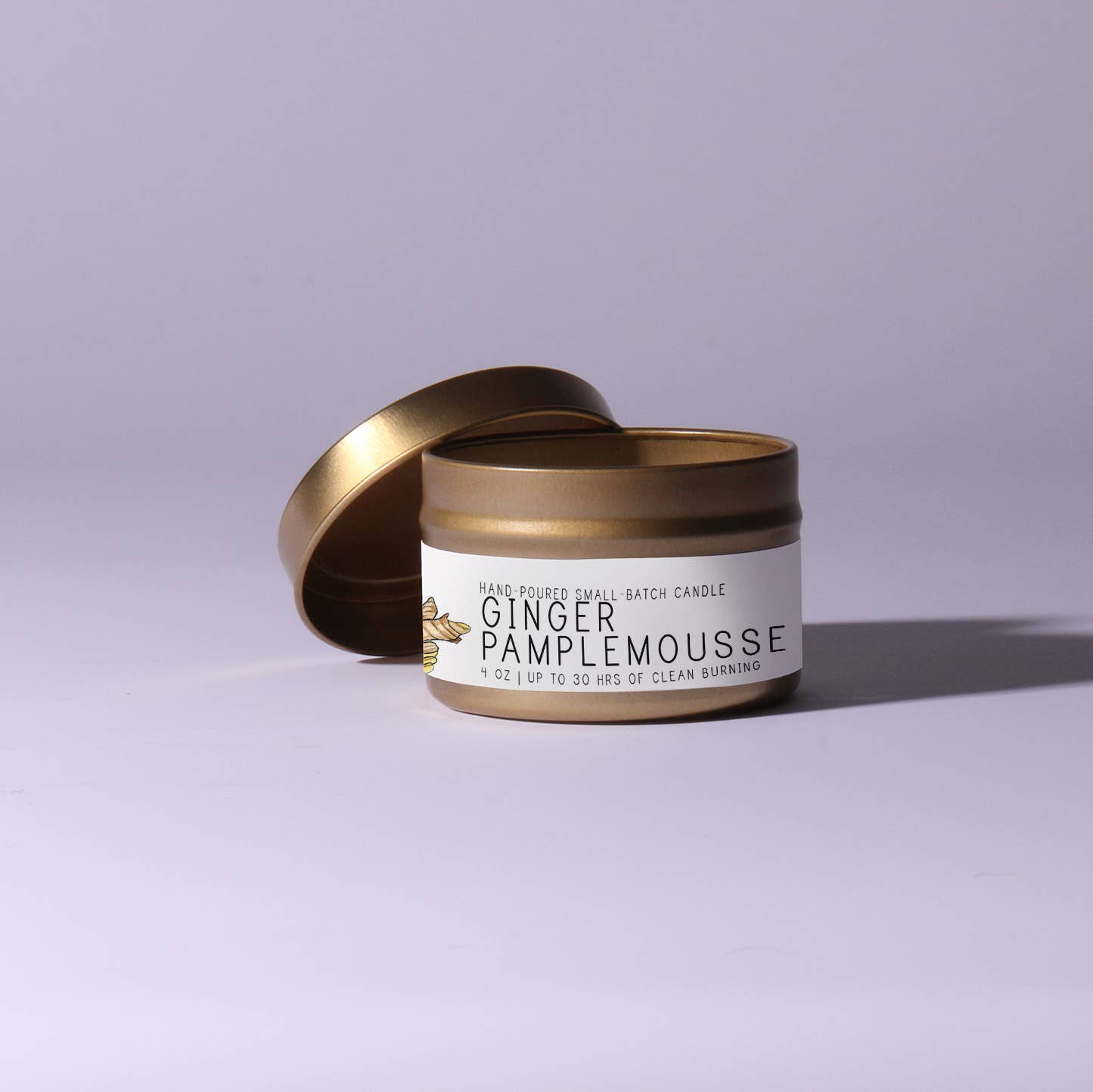 Ginger Pamplemousse - Just Bee Candles: 7 oz (up to 40 hrs of clean burning)