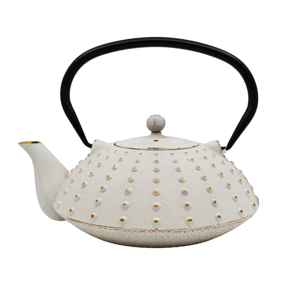 Cast Iron Teapot with Infuser – White Tokusa, 40 oz