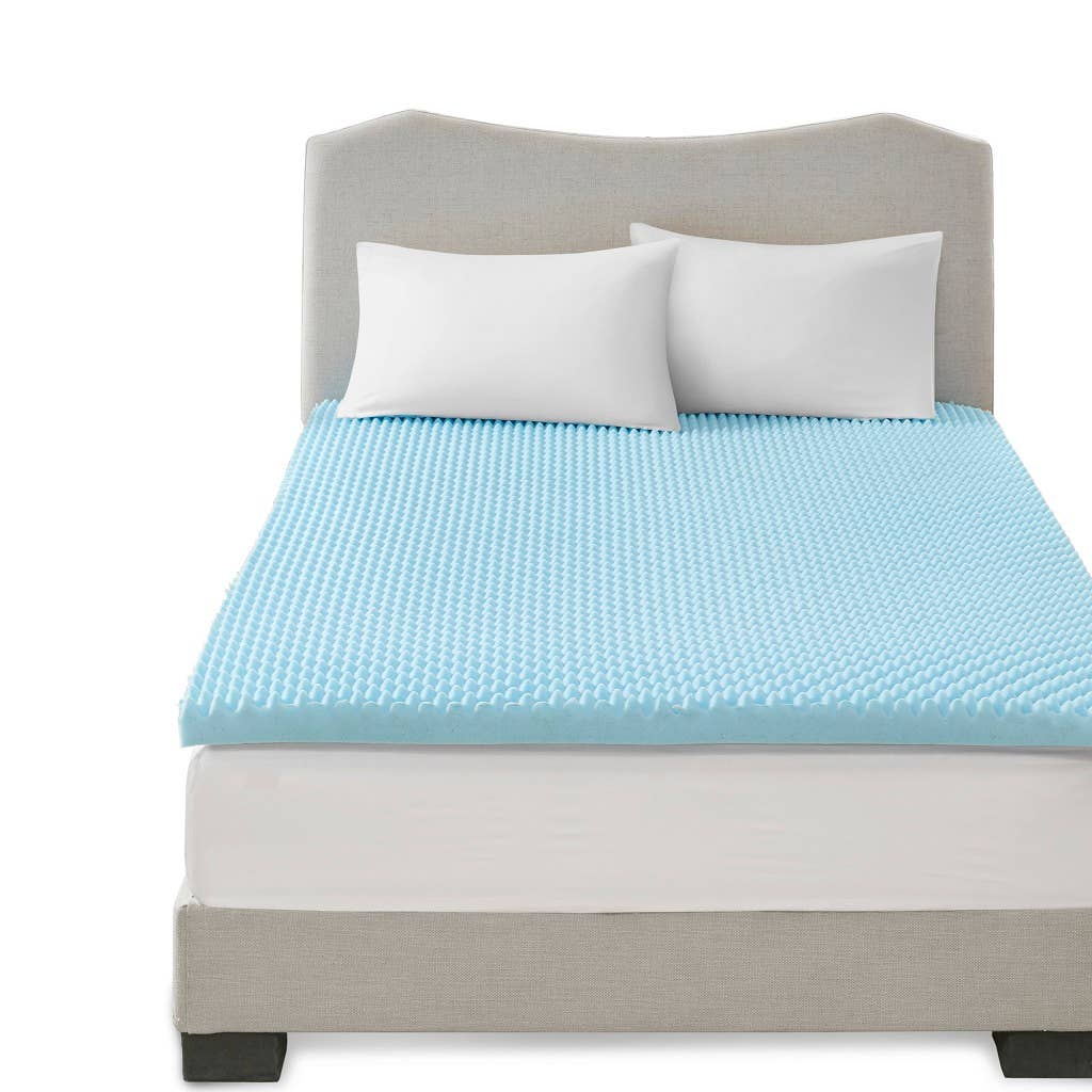 Cooling Gel Memory Foam Mattress Topper 1.5" or 3": Queen / 1.5" Thick