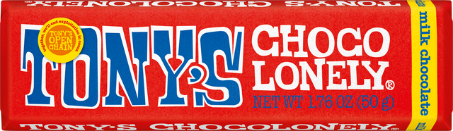 TONY'S milk chocolate 32%, 1.76 oz, 1 bar