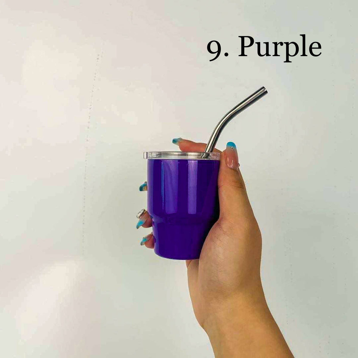 Mini Tumbler Shot Glass with Straw - Stocking Stuffer: 6. Green