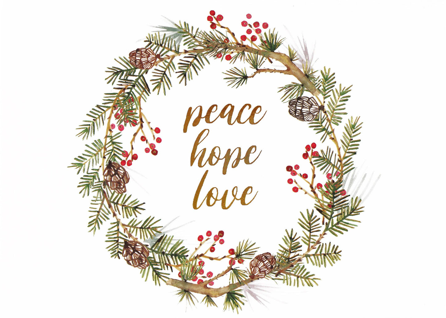 Festive Wreath Deluxe Boxed Holiday Cards