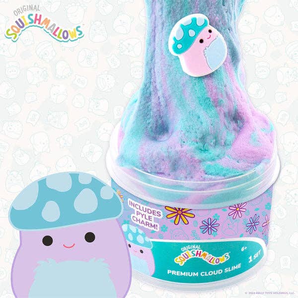 Squishmallows Premium Cloud Slime Fidget Putty Jar Multiple Scents & Styles (Wave 2): Tatiana The Dragon Cloud Slime