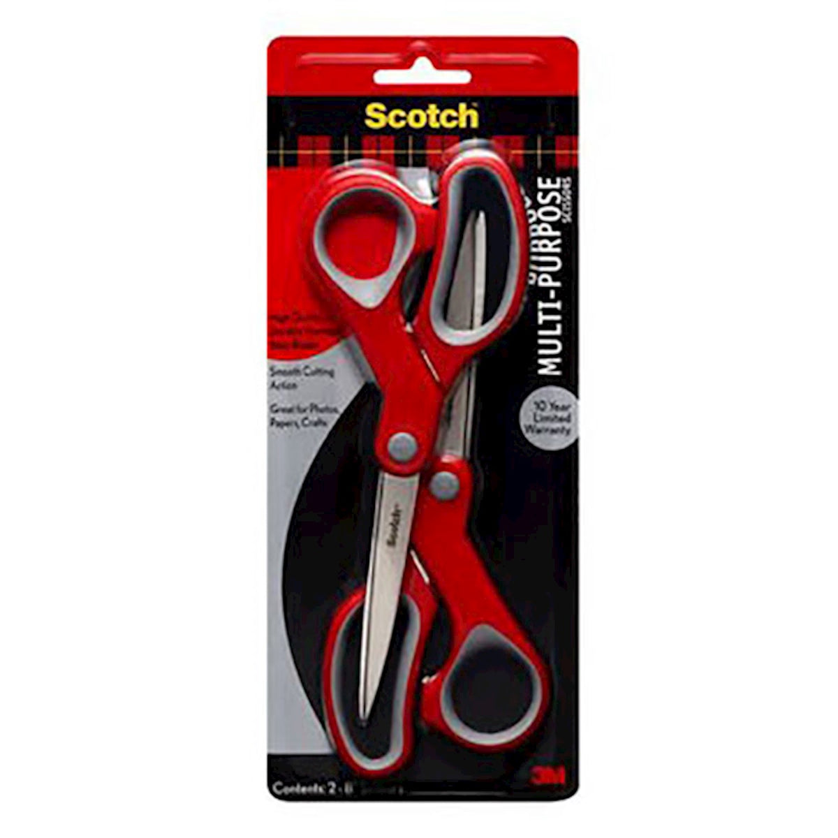 SCISSOR 2PK MULTI PRP 8