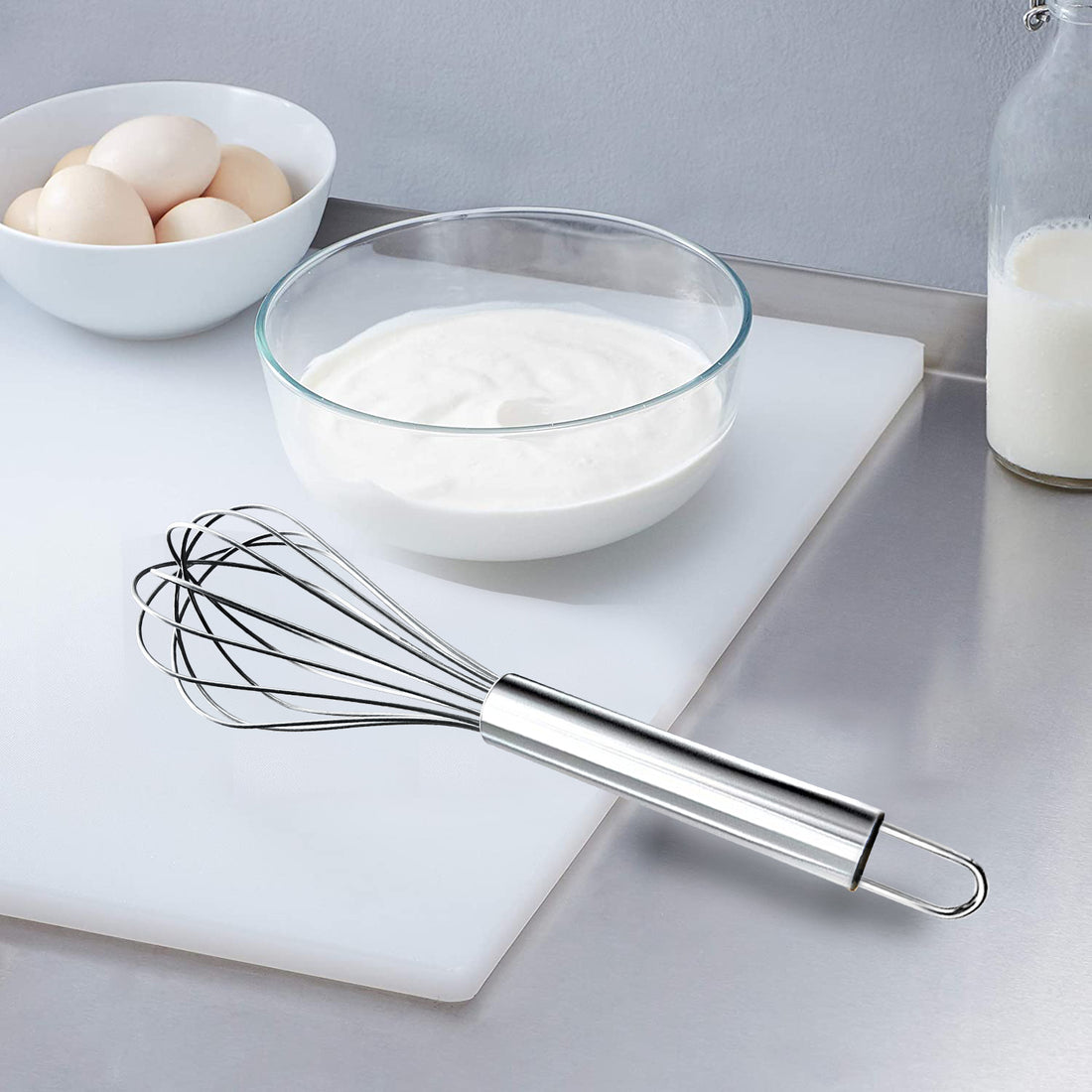 STAINLESS STEEL WHISK THICK HANDLE